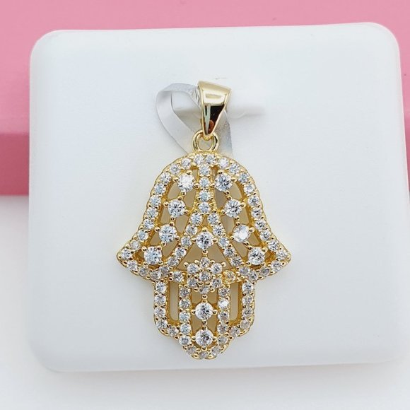 "925 Sterling Silver Cubic Zirconia Pendant, U19254461 - Picture 3 of 11